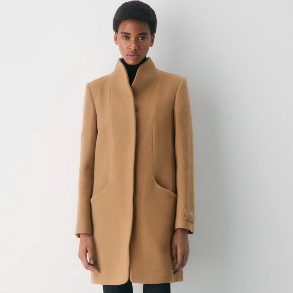 Aritzia Wilfred Women's Camel Coat